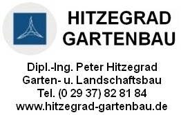 Werbebanner Hitzegrad Gartenbau